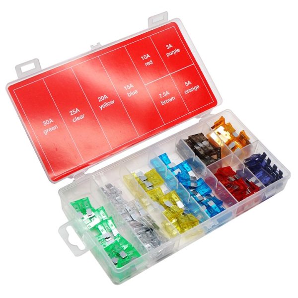 AMTECH MAXI BLADE AUTO FUSE KIT 96 PCS