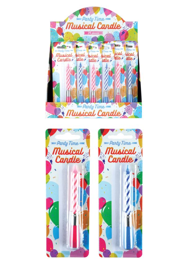 ASSORTED MUSICAL BIRTHDAY CANDLE