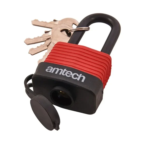 AMTECH LONG SHACKLE WEATHERPROOF PADLOCK 40MM