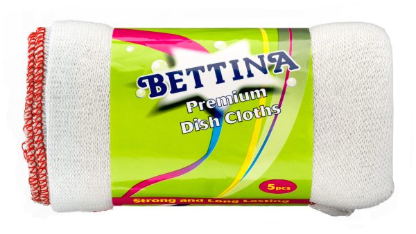 BETTINA PREMIUM DISH CLOTH PACK OF 5