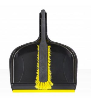 WHAM EDEN JUMBO DUSTPAN & BRUSH SET BLACK/YELLOW