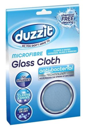 DUZZIT MICROFIBRE GLASS CLOTH 30CM X 30CM