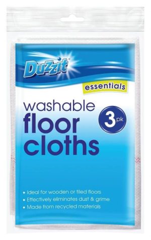 GLOBE MILL WASHABLE FLOOR CLOTHS PACK OF 3