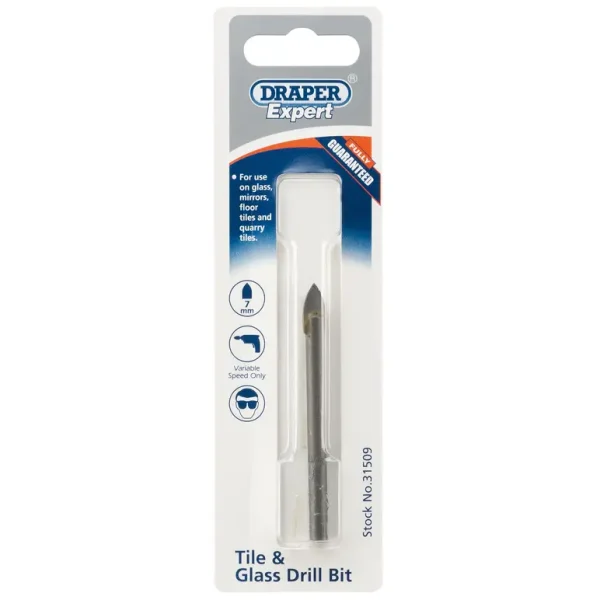 DRAPER 31509 TILE AND GLASS DRILL BIT (7MM)