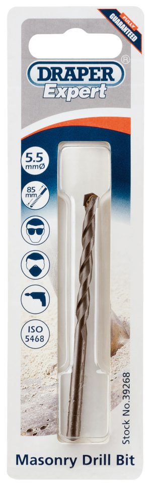 DRAPER EXPERT 39268 5.5 X 85MM MASONRY DRILL BIT