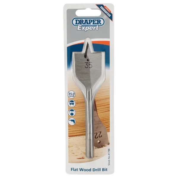 DRAPER EXPERT 41788 35.0MM FLAT WOOD DRILL BIT