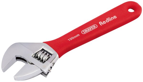 DRAPER REDLINE 67589 150MM SOFT GRIP ADJUSTABLE WRENCH