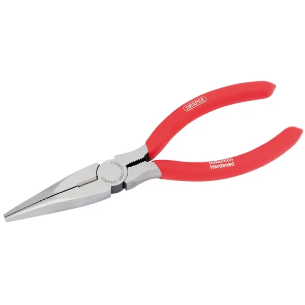 DRAPER REDLINE 67869 160MM LONG NOSE PLIERS WITH PVC DIPPED HANDLES