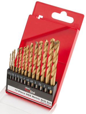 DRAPER REDLINE 68415 HSS METRIC TWIST DRILL SET (13 PIECE)