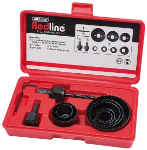 DRAPER REDLINE 68470 HOLESAW KIT (11 PIECE)