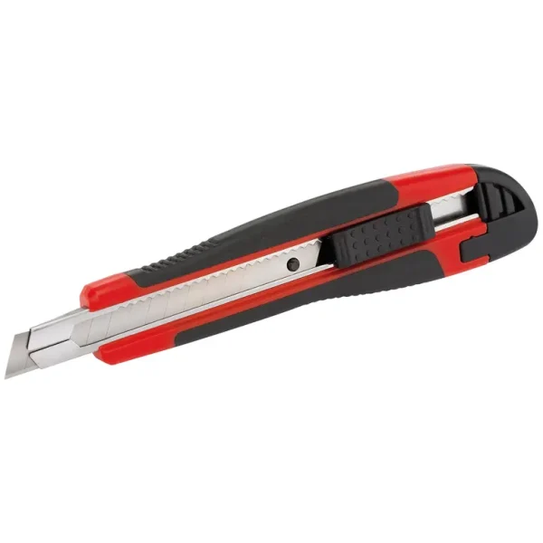 DRAPER REDLINE 68666 SOFT-GRIP RETRACTABLE TRIMMING KNIFE (9MM)