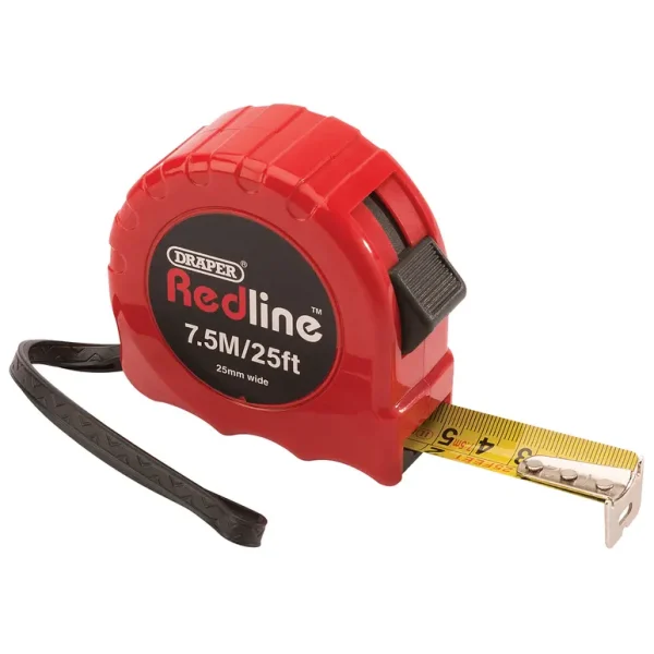 DRAPER METRIC/IMPERIAL MEASURING TAPE 7.5M / 25FT 25MM WIDE