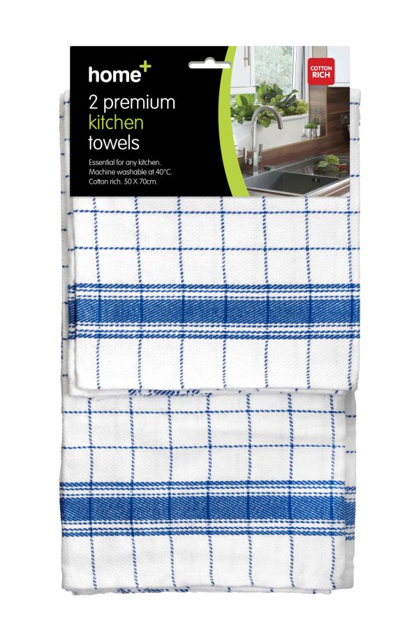 HOME+ PREMIUM KITCHEN TOWELS 2/PK