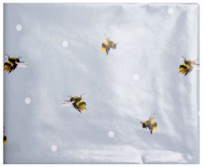 SABICHI FLORAL BEES PVC TABLECLOTH 132CM X 178CM