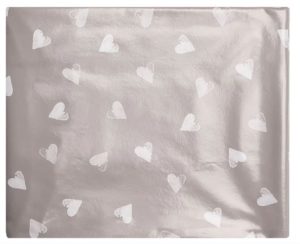 SABICHI WATERCOLOUR HEARTS PVC TABLECLOTH 132CM X 178CM