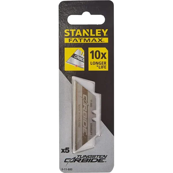 STANLEY FATMAX CARBIDE KNIFE BLADES PACK OF 5