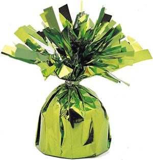 UNIQUE PARTY FOIL BALLOON WEIGHT - LIME GREEN