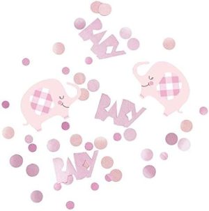 UNIQUE PARTY BABY SHOWER ELEPHANT CONFETTI 14G - PINK