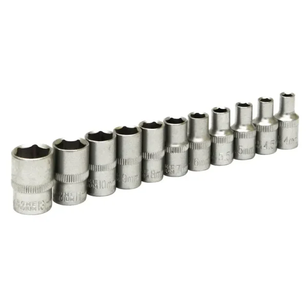 ROLSON ? DRIVE SHALLOW SOCKET 4 - 13MM 11PC SET