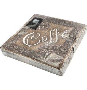 PPS NAPKINS 3 PLY 33CM X 33CM PACK OF 20 - CAFF'E