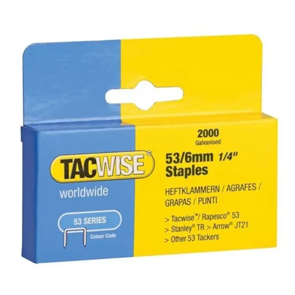 TACWISE 53/12MM STAPLES B/2000