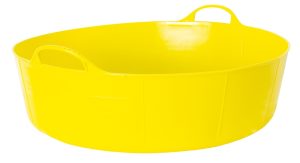 GORILLA LARGE SHALLOW TUB YELLOW 35L