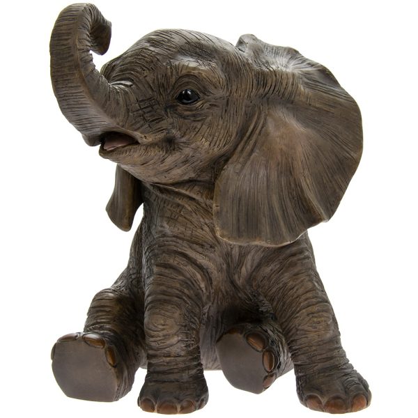 THE LEONARDO COLLECTION ELEPHANT ORNAMENT 24CM