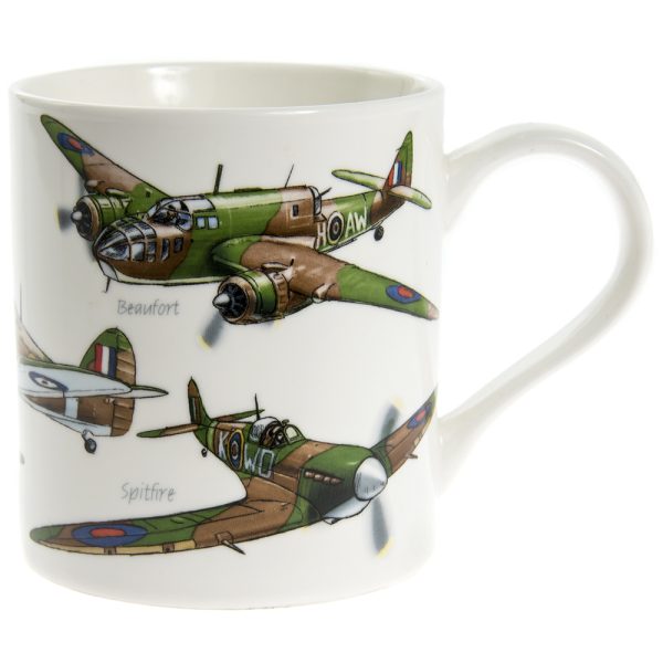 CLASSIC PLANE FINE CHINA MUG