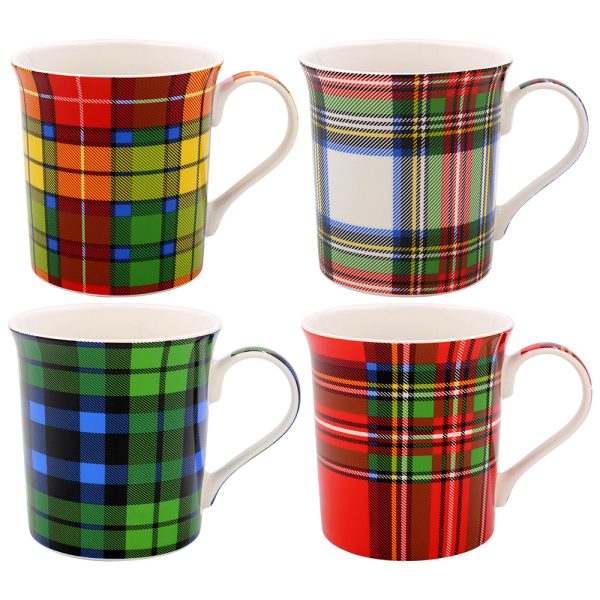 TARTAN ASSORTED COLOUR MUG