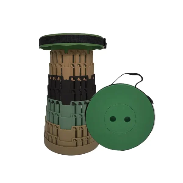 TELESCOPIC STOOL IN CAMOUFLAGE COLOURS