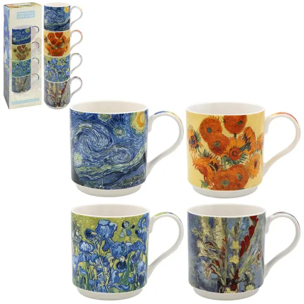 VAN GOGH STACKING MUGSS4