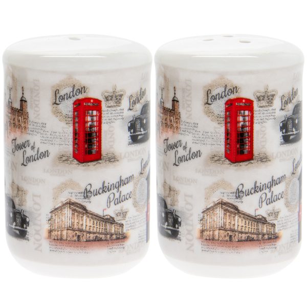 VINTAGE LONDON SALT & PEPPER SHAKER