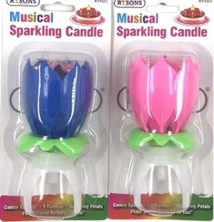 MUSICAL SPARKLING CANDLE