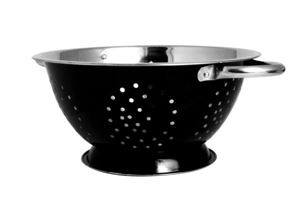 BLACK COLOURS COLANDER 24CM / 9.5