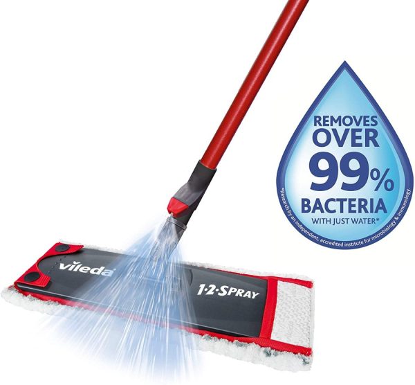 VILEDA 1 2 SPRAY MICROFIBRE FLAT SPRAY MOP