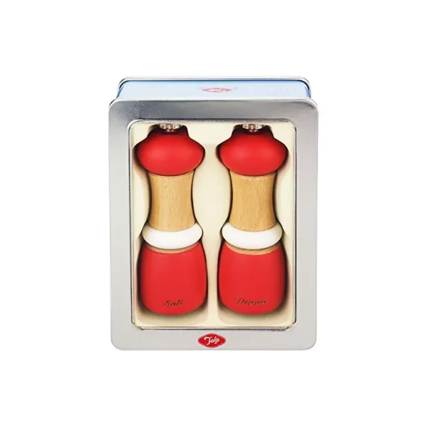 RED TALA SALT & PEPPER WOODEN CAPSTAN MILL SET 6"