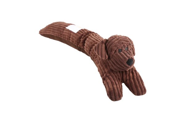 RIBBED FABRIC DOG DRAFT EXCLUDER