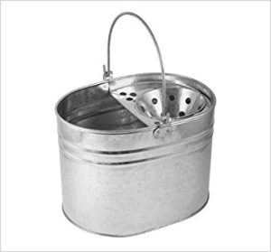 GALVANIZED METAL MOP BUCKET 14 LITRE