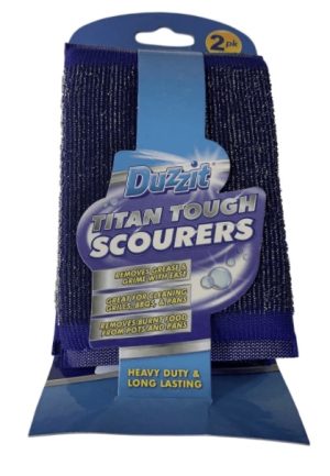 DUZZIT TITAN TOUGH SCOURERS PACK OF 2