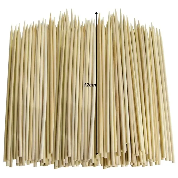 MINI BAMBOO SKEWERS 12CM PACK OF 200