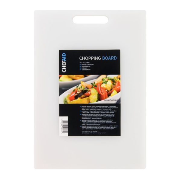 CHEF AID CHOPPING BOARD 35CM X 25CM X 0.9CM