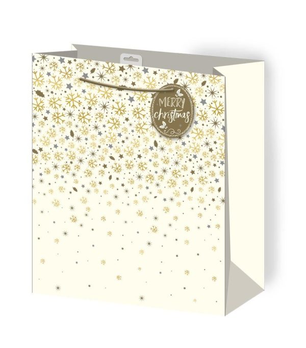 GOLD & CREAM FOIL LARGE BAG