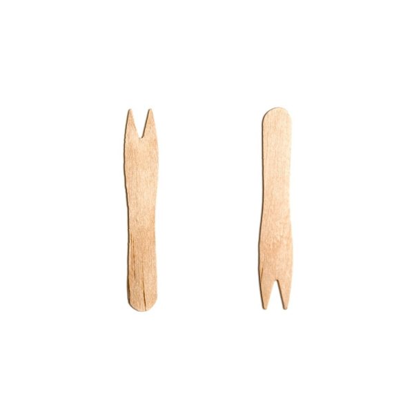 1000 PACK MR CHIP BIRCH WOOD CHIP FORK 90 MM (3.5")