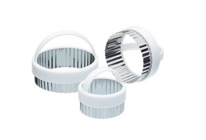 3 KITCHEN CRAFT FLUTED PASTRY CUTTERS