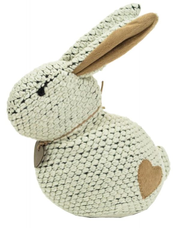 RABBIT DOOR STOP - CREAM