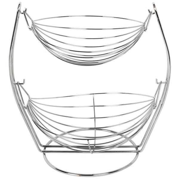 2 TIER CHROME BASKET