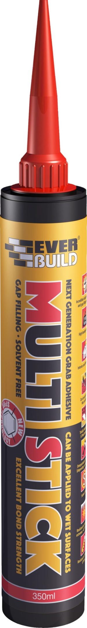 EVERBUILD MULTI STICK GRAB ADHESIVE WHITE 350ML