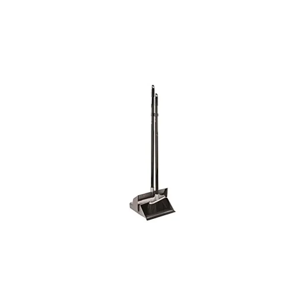 ELLIOTTS BASIC LOBBY DUSTPAN & BRUSH WITH SELF CLOSING LID LONG HANDLE