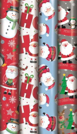 NORTH POLE CUTE CHRISTMAS GIFT WRAP 70CM X 5M