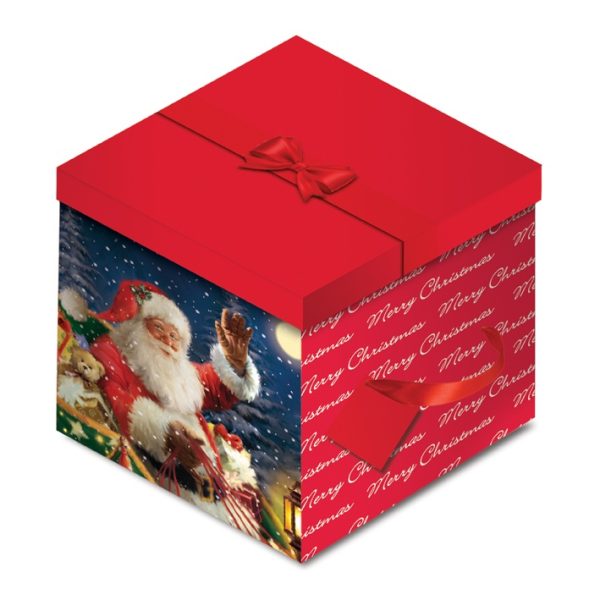 SANTA DESIGN SQUARE FLATE BOX